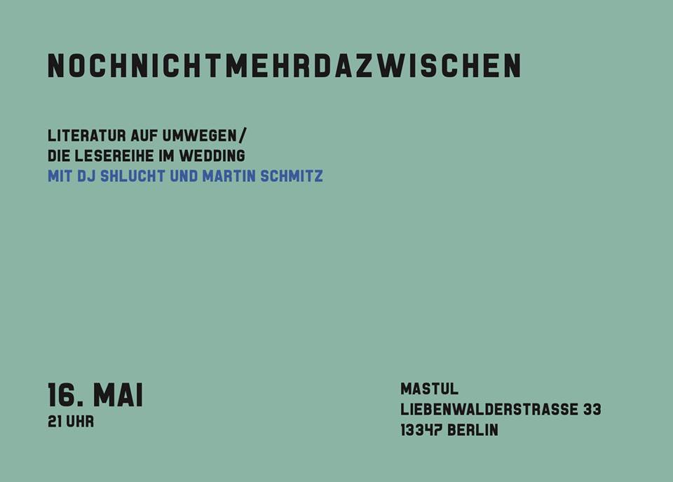 Nochnichtmehrdazwischen. Unter_wegs. - Literarisches Gespräch & Lesung
