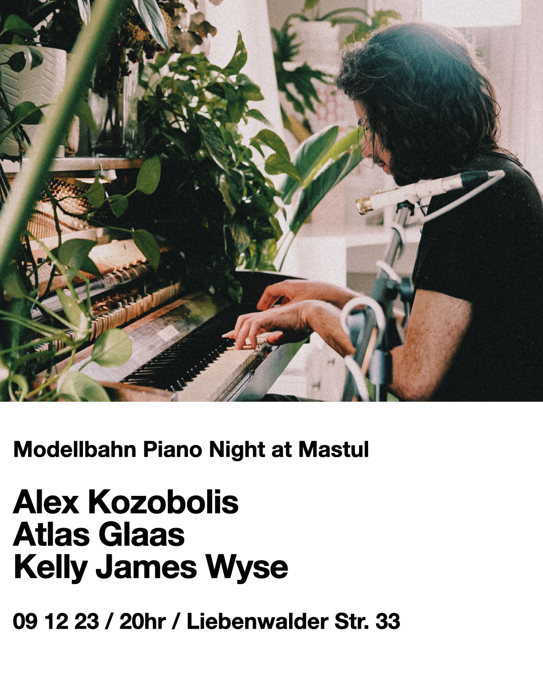 Modelbahn Piano Night mit Alex Kozobolis, Atlas Glass und Kelly Wyse