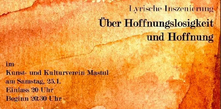 Über Hoffnungslosigkeit und Hoffnung